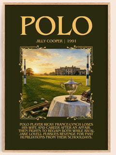 Polo Minimalist Book Poster by Jilly Cooper – image 1