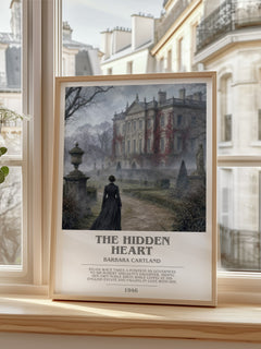 The Hidden Heart Bookish Wall Art by Barbara Cartland – image 2