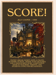 Score! Minimalist Book Poster by Jilly Cooper – image 1