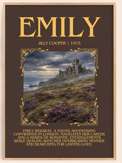 Emily Minimalist Book Poster by Jilly Cooper – image 1