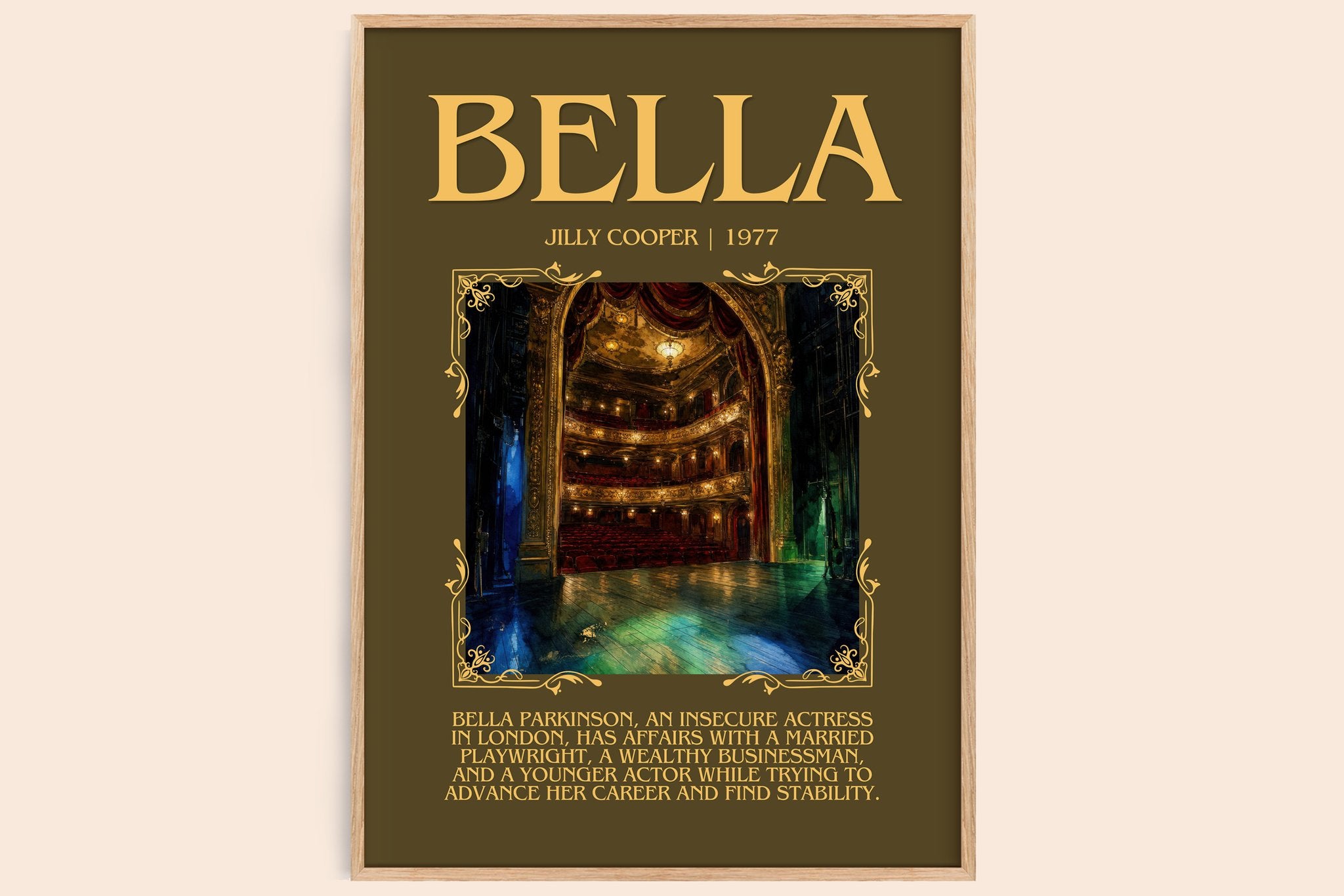 Bella Minimalist Book Poster by Jilly Cooper
