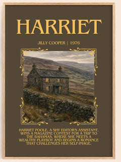 Harriet Minimalist Book Poster by Jilly Cooper – image 1