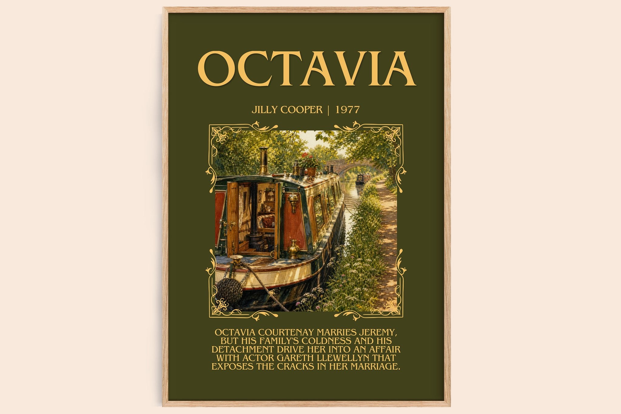 Octavia Minimalist Book Poster by Jilly Cooper