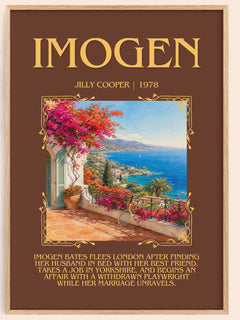 Imogen Minimalist Book Poster by Jilly Cooper – image 1