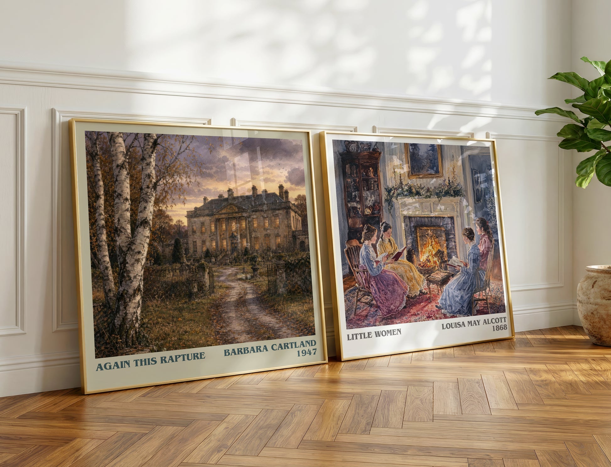 Again This Rapture literary print on bookshelf – Barbara Cartland fan gift