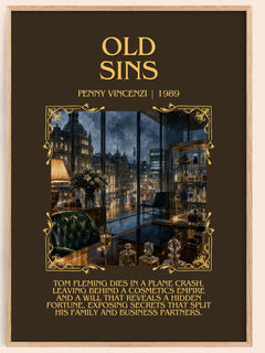 Old Sins Minimalist Book Poster by Penny Vincenzi – image 1
