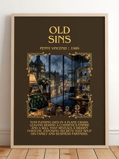 Old Sins Minimalist Book Poster by Penny Vincenzi – image 2