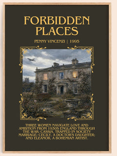 Forbidden Places Minimalist Book Poster by Penny Vincenzi – image 1