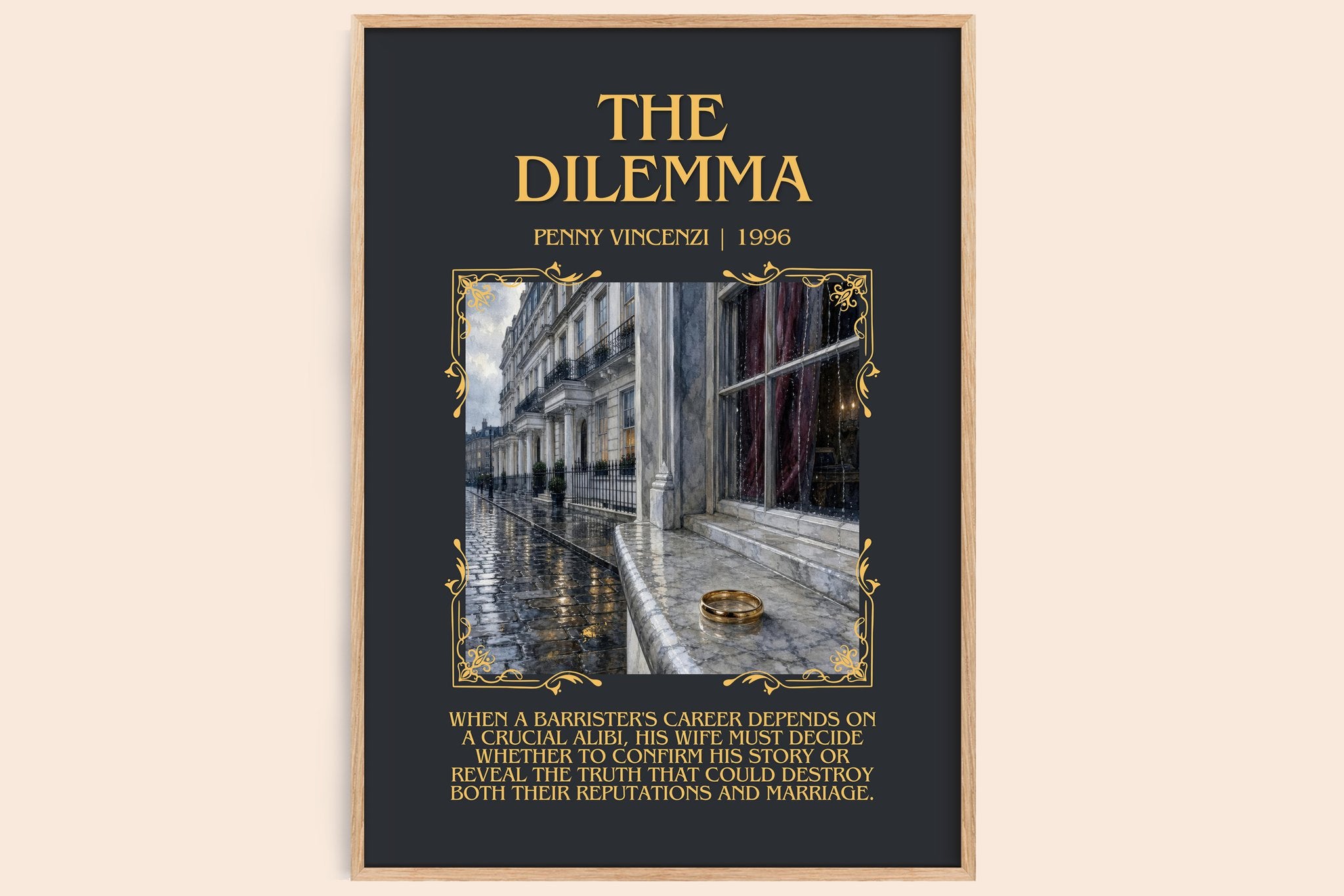 The Dilemma Minimalist Book Poster by Penny Vincenzi