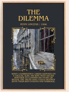 The Dilemma Minimalist Book Poster by Penny Vincenzi – image 1