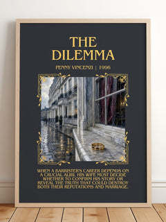 The Dilemma Minimalist Book Poster by Penny Vincenzi – image 2