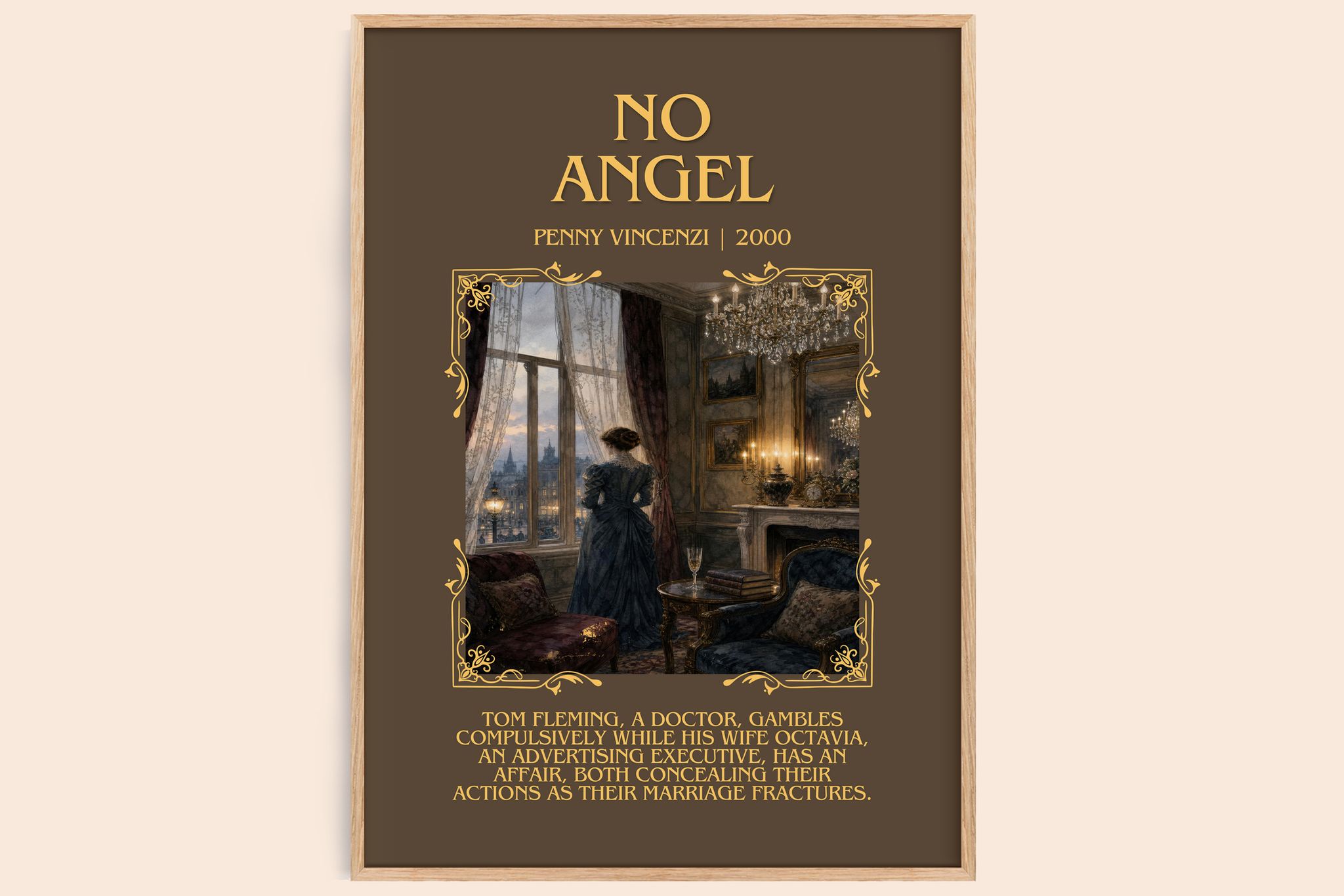 No Angel Minimalist Book Poster by Penny Vincenzi