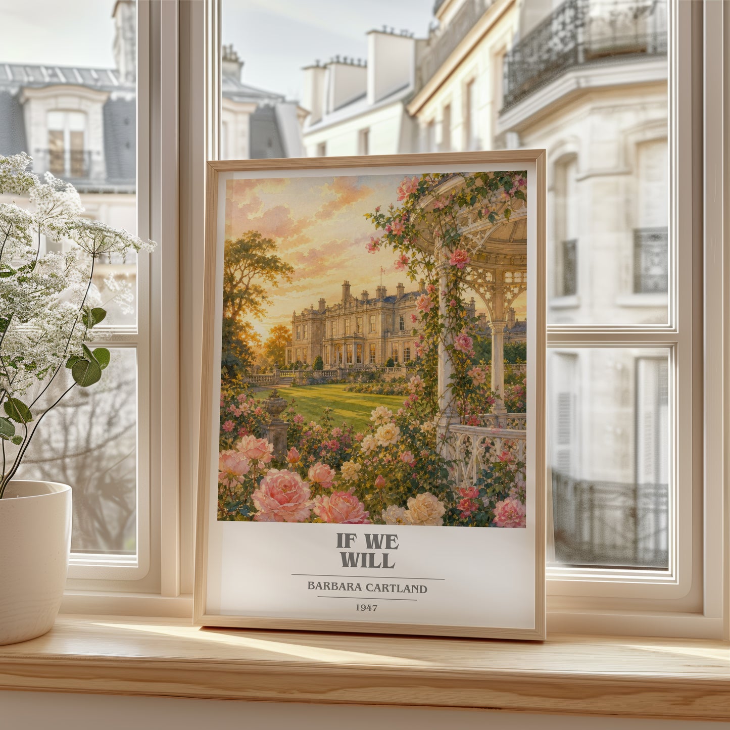 If We Will book cover poster colour and style options – Barbara Cartland book art