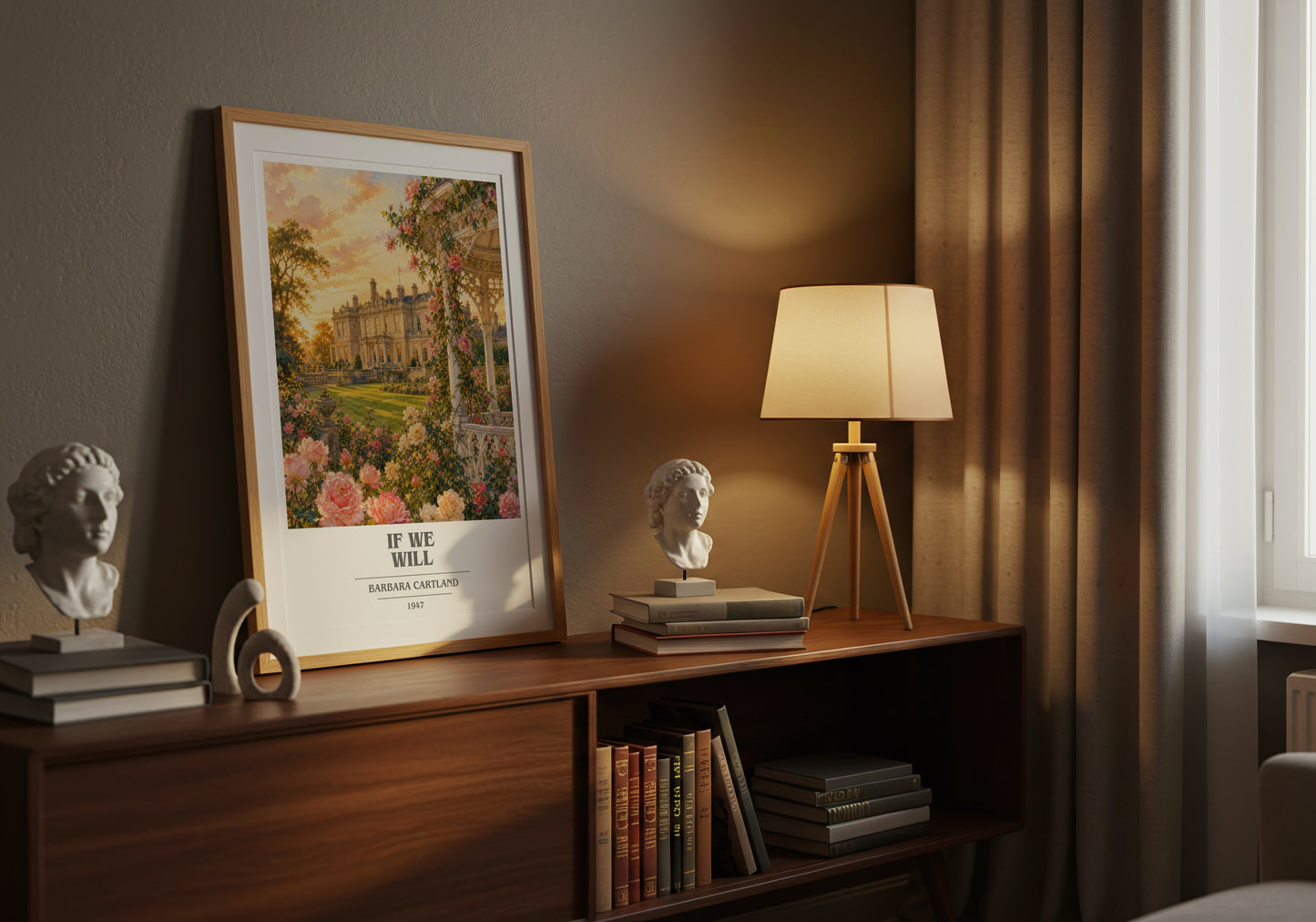 If We Will book cover book poster framed on wall – romance wall art