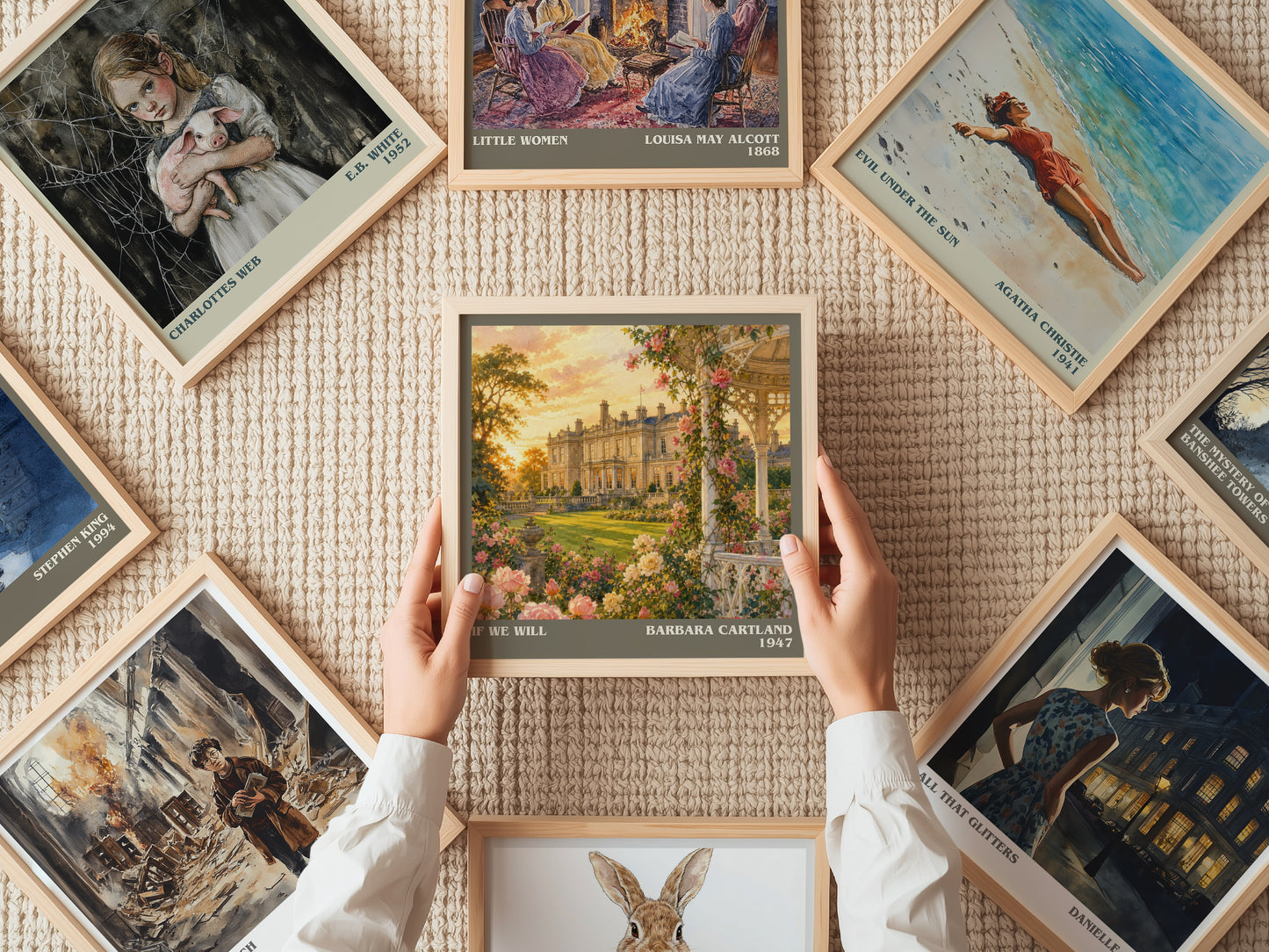 If We Will literary book poster framed on wall – romance wall art