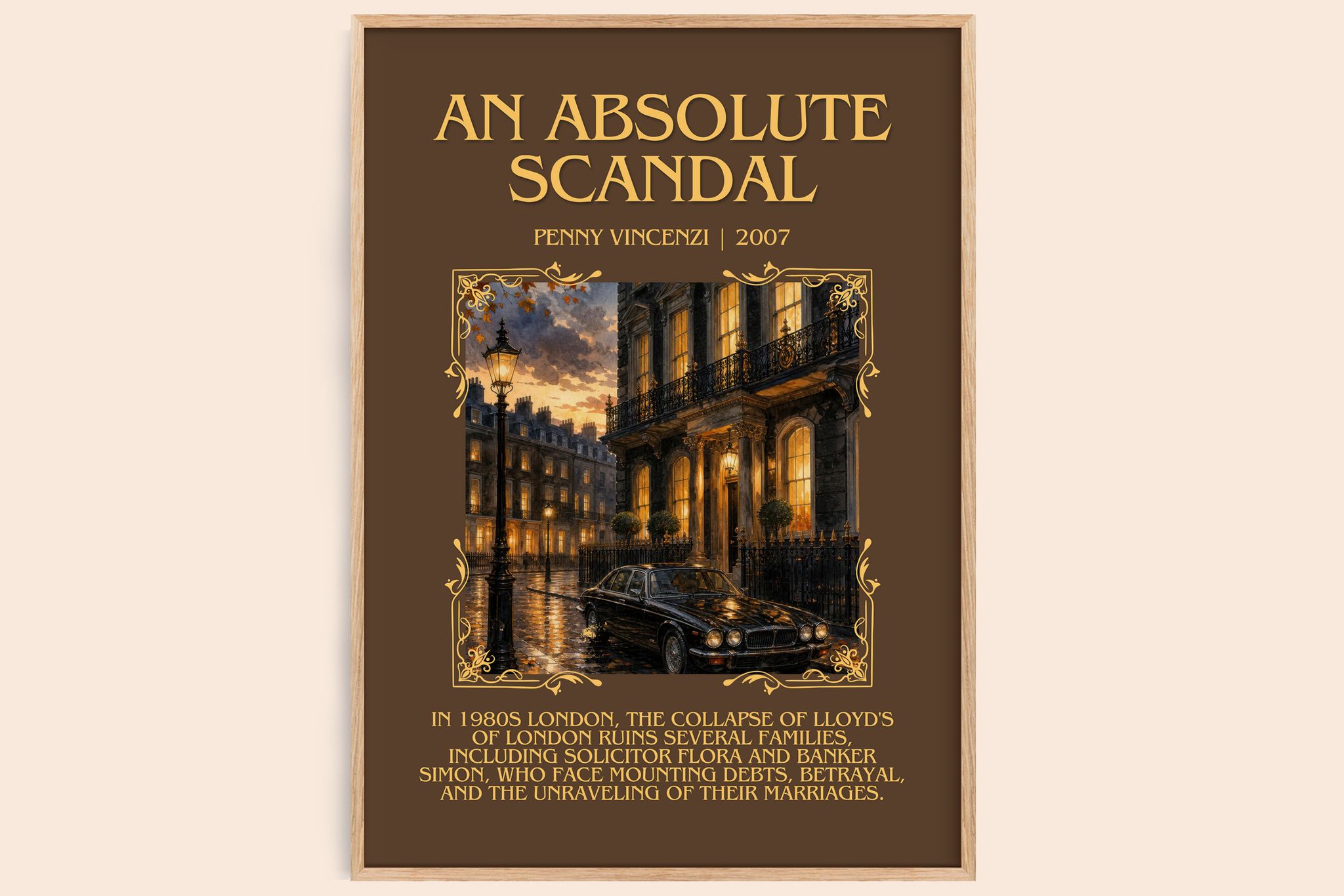 An Absolute Scandal Minimalist Book Poster by Penny Vincenzi