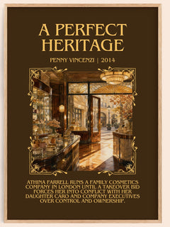 A Perfect Heritage Minimalist Book Poster by Penny Vincenzi – image 1