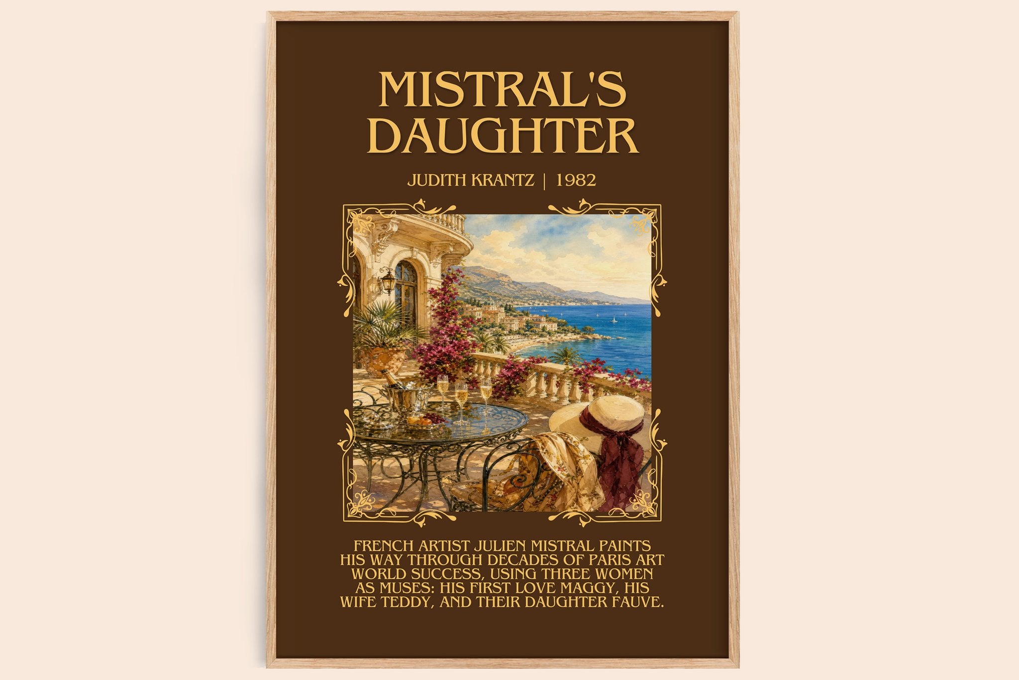 Mistral's Daughter Minimalist Book Poster by Judith Krantz