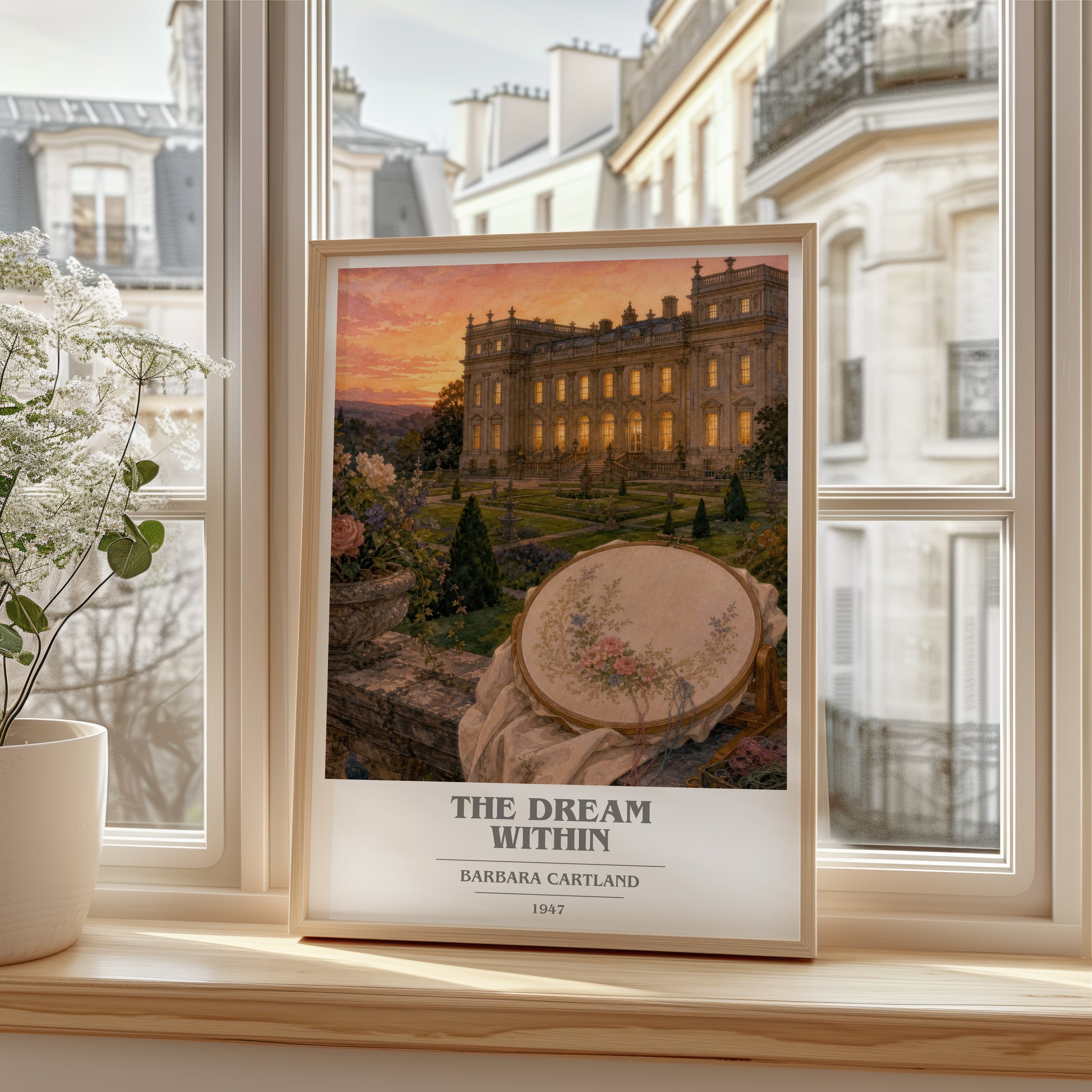 The Dream Within book cover poster colour and style options – Barbara Cartland book art