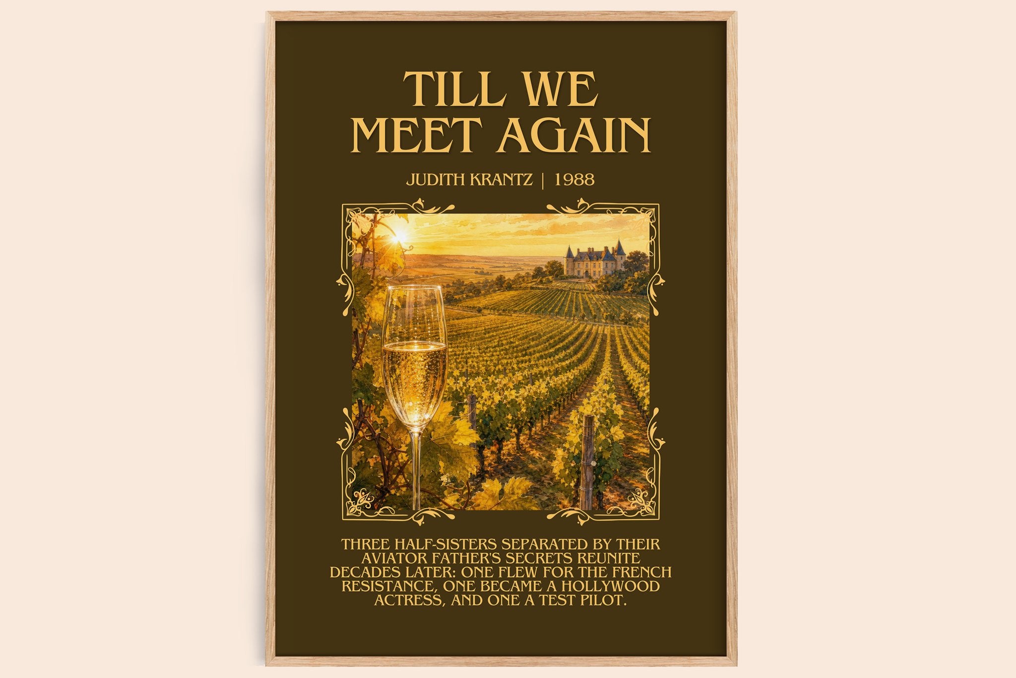 Till We Meet Again Minimalist Book Poster by Judith Krantz