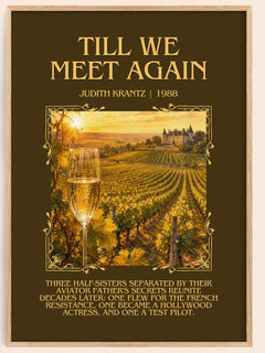 Till We Meet Again Minimalist Book Poster by Judith Krantz – image 1