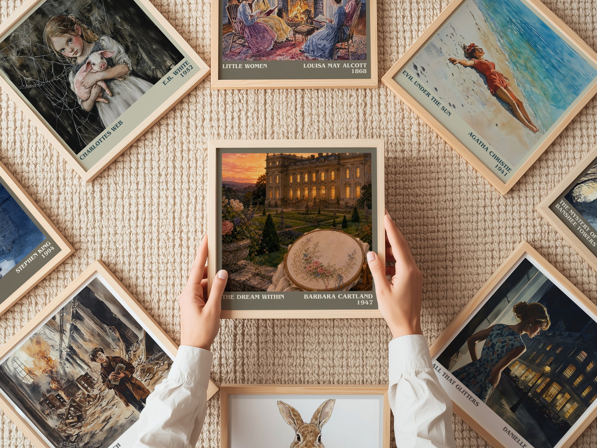 The Dream Within literary book poster framed on wall – romance wall art
