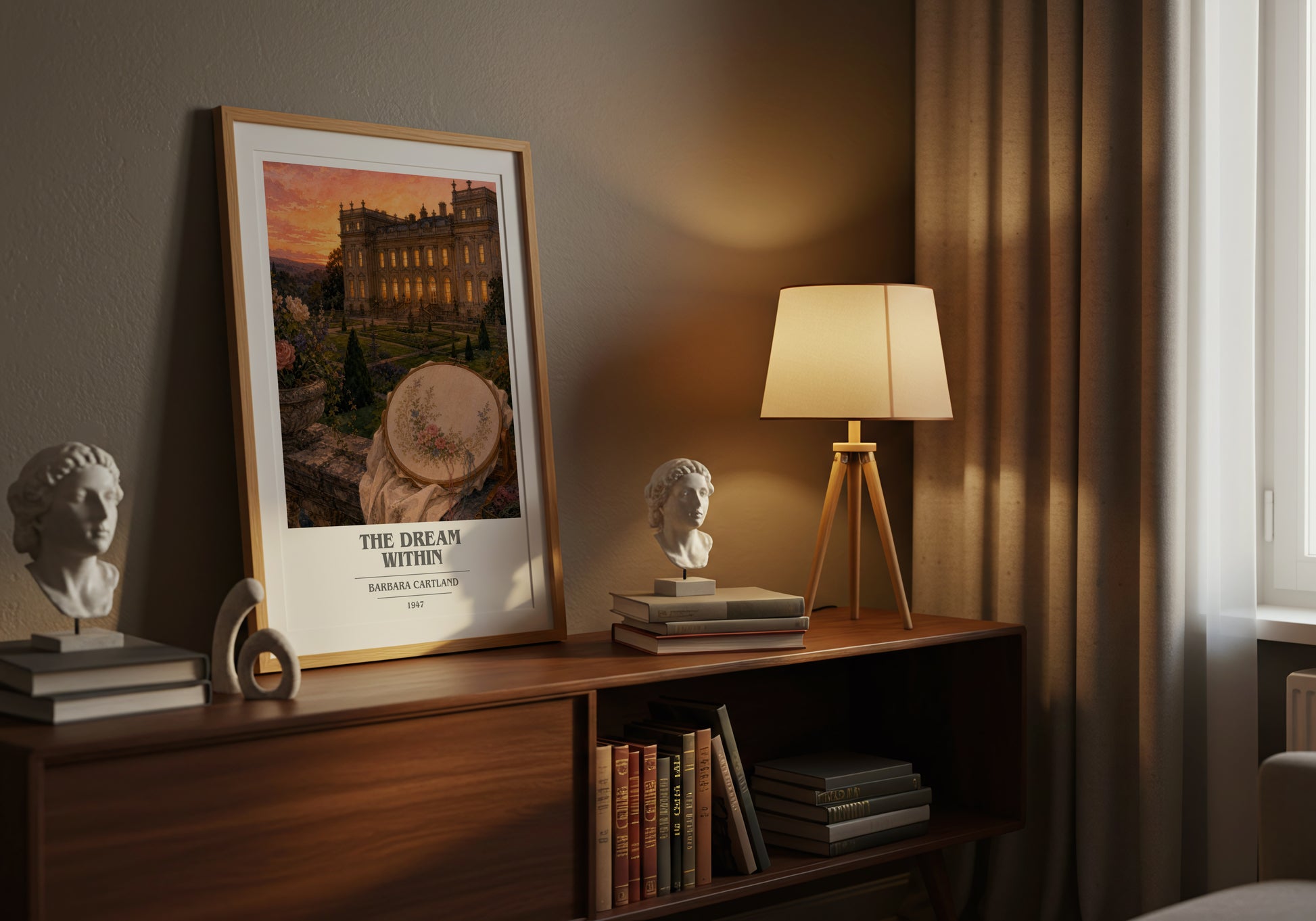 The Dream Within book cover book poster framed on wall – romance wall art