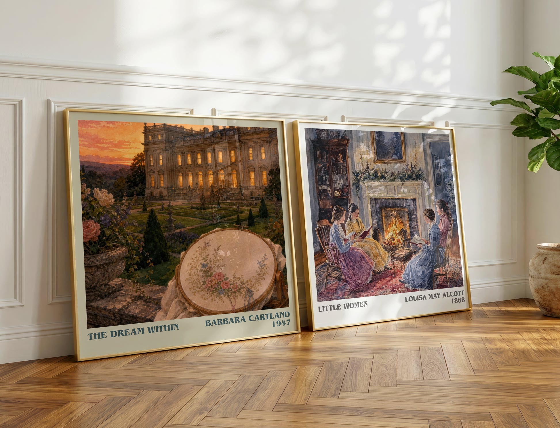 The Dream Within literary print on bookshelf – Barbara Cartland fan gift