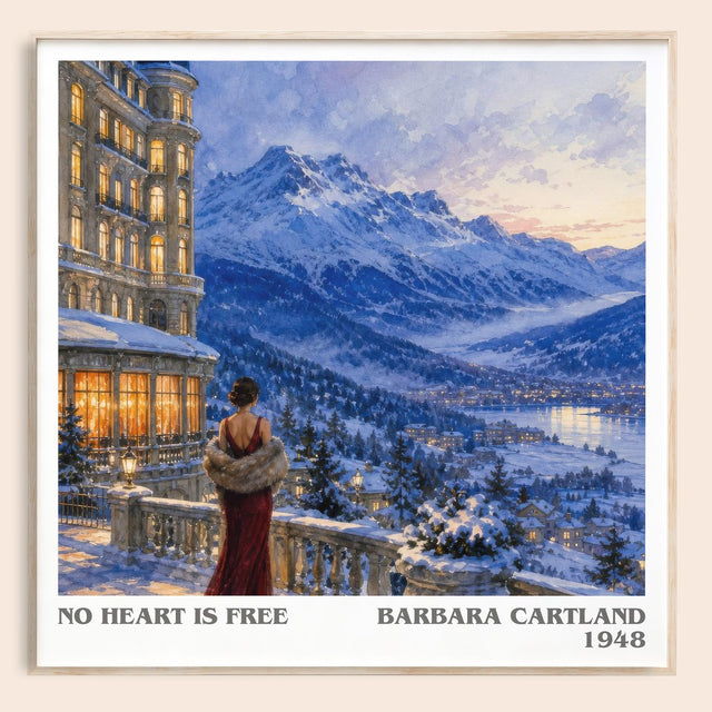 No Heart Is Free Literary Art Print by Barbara Cartland