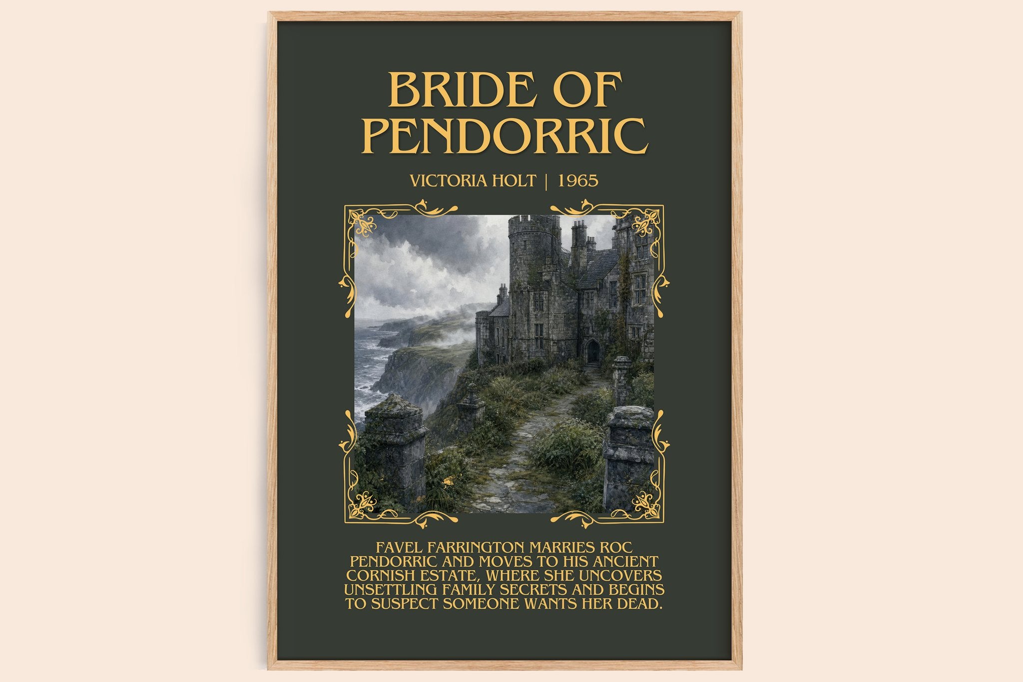 Bride of Pendorric Minimalist Book Poster by Victoria Holt