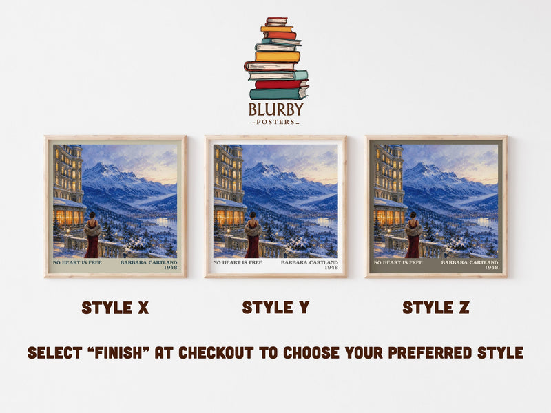 No Heart Is Free literary print in frame leaning in hallway – romance wall art