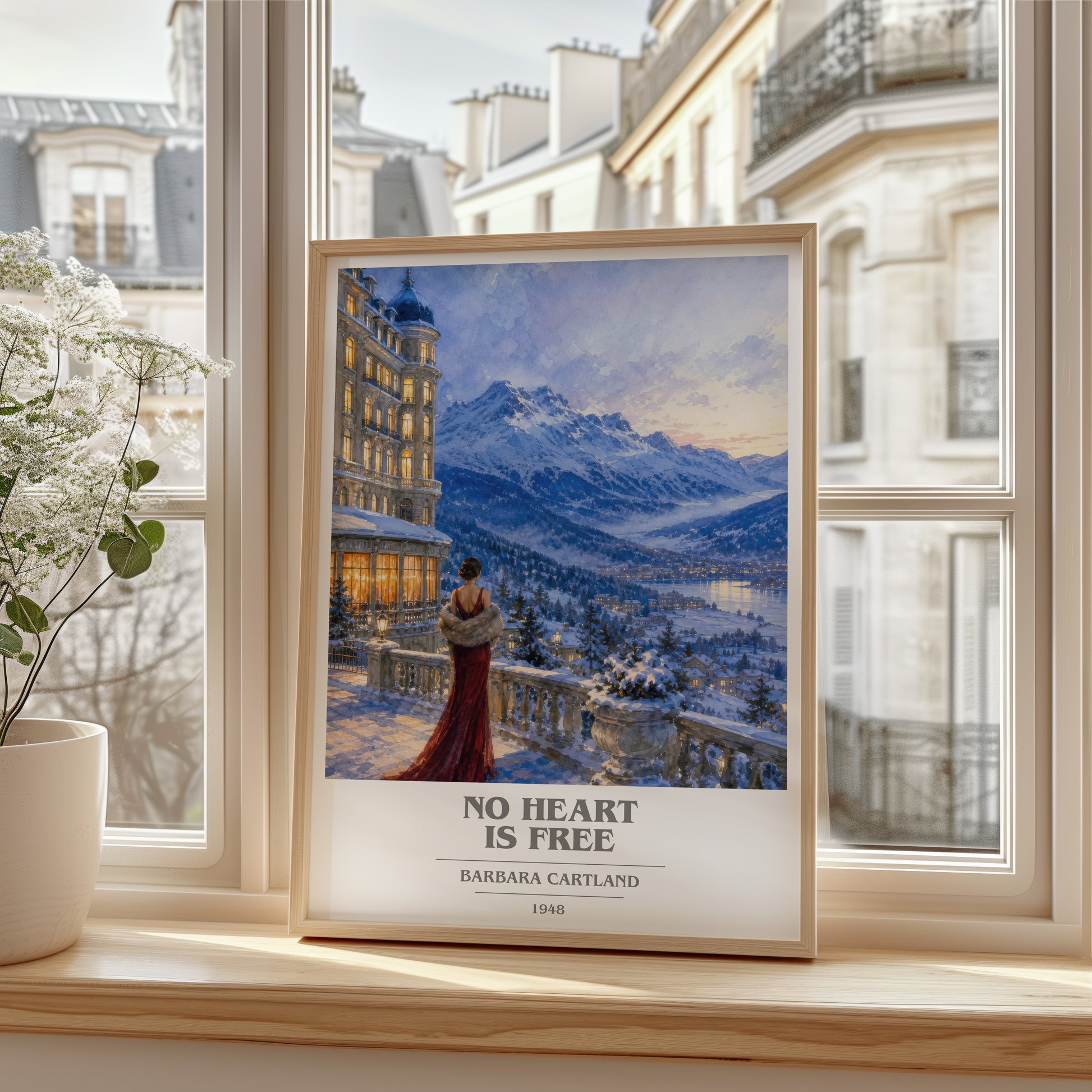 No Heart Is Free book cover poster colour and style options – Barbara Cartland book art