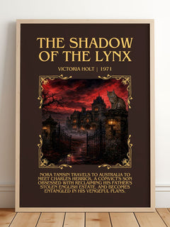 The Shadow of the Lynx Minimalist Book Poster by Victoria Holt – image 2