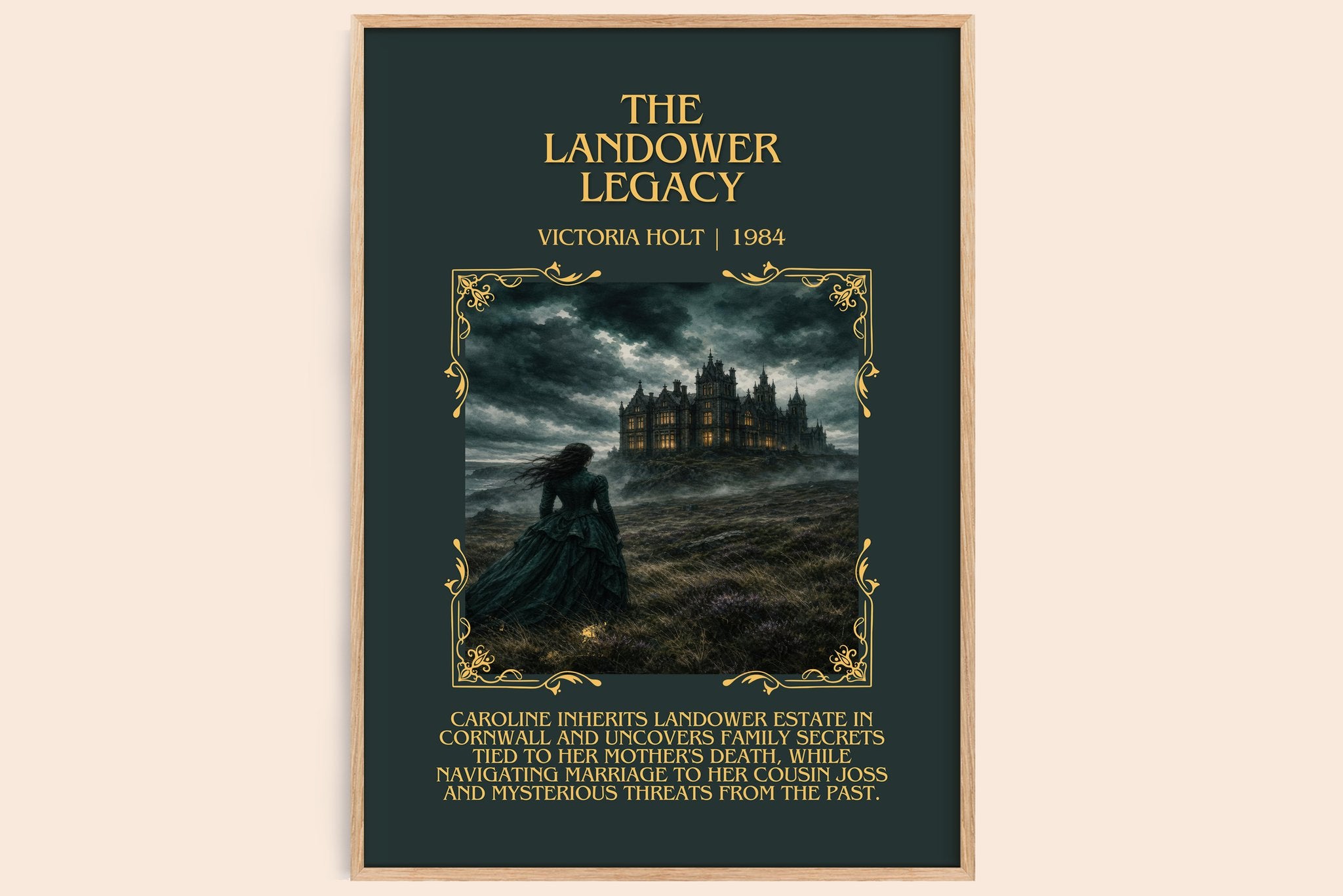 The Landower Legacy Minimalist Book Poster by Victoria Holt