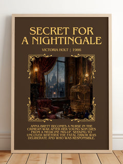 Secret for a Nightingale Minimalist Book Poster by Victoria Holt – image 2