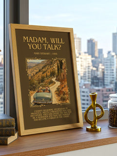 Madam, Will You Talk? Minimalist Book Poster by Mary Stewart – image 3