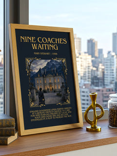 Nine Coaches Waiting Minimalist Book Poster by Mary Stewart – image 3