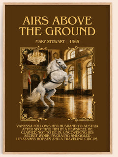Airs Above the Ground Minimalist Book Poster by Mary Stewart – image 1