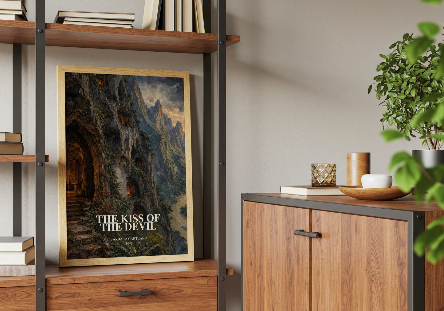 The Kiss Of The Devil book watercolour illustration paper finish options – matte satin gloss
