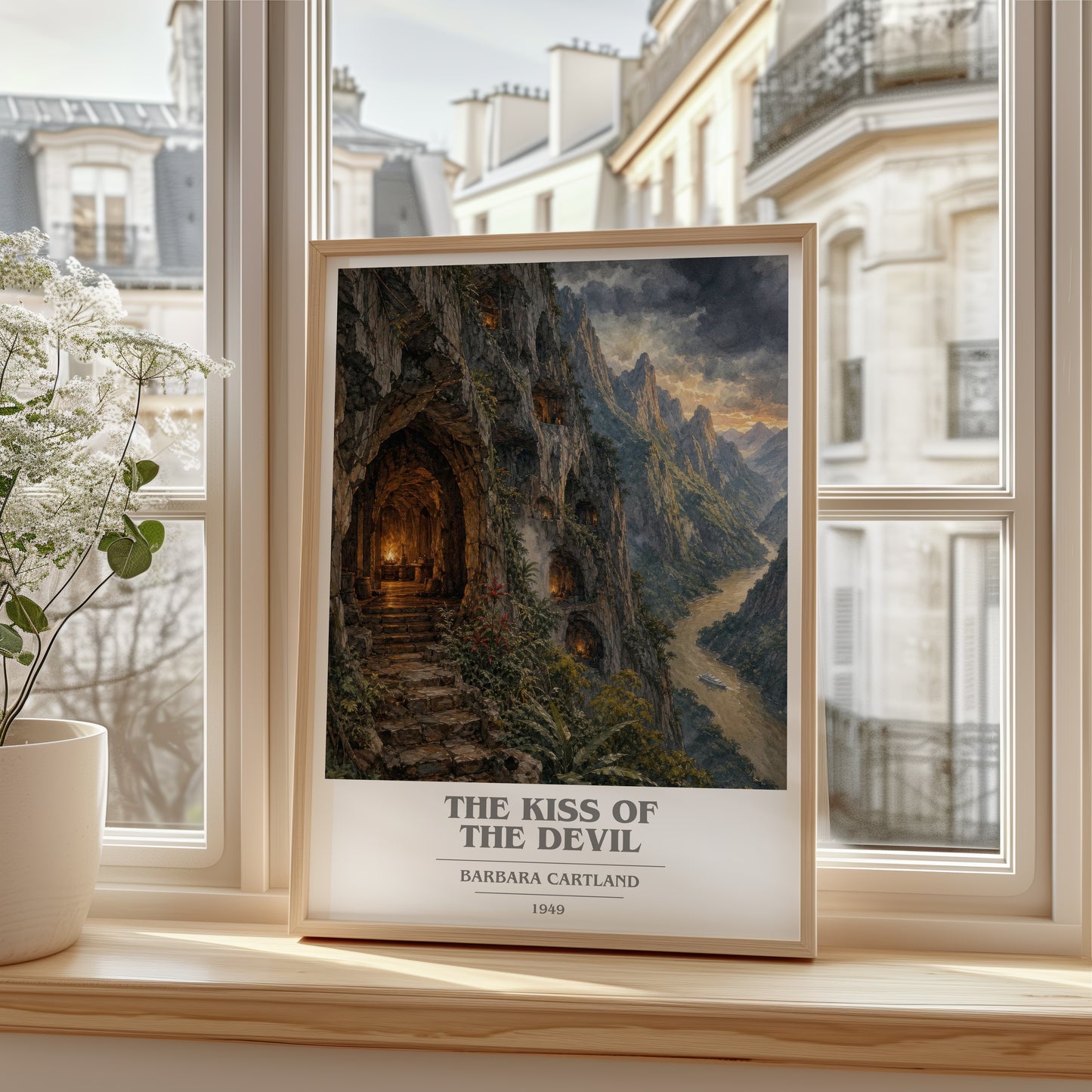 The Kiss Of The Devil book cover poster colour and style options – Barbara Cartland book art
