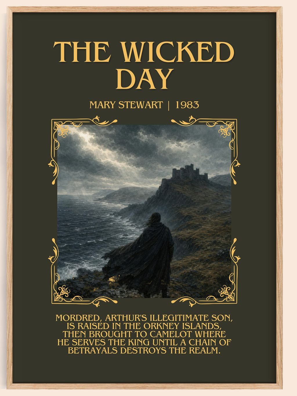 The Wicked Day Minimalist Book Poster by Mary Stewart – book poster