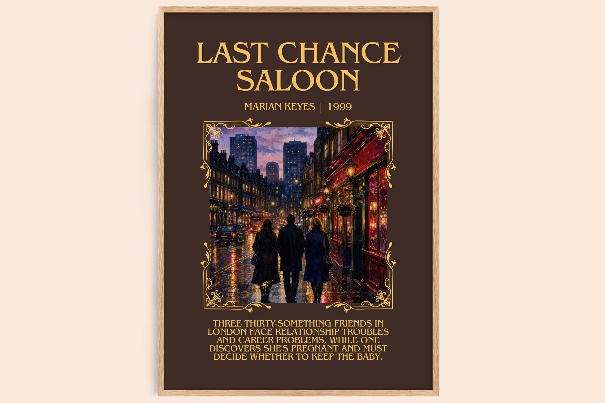 Last Chance Saloon Minimalist Book Poster by Marian Keyes