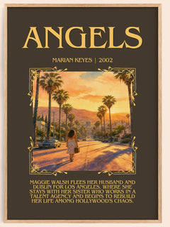 Angels Minimalist Book Poster by Marian Keyes – image 1