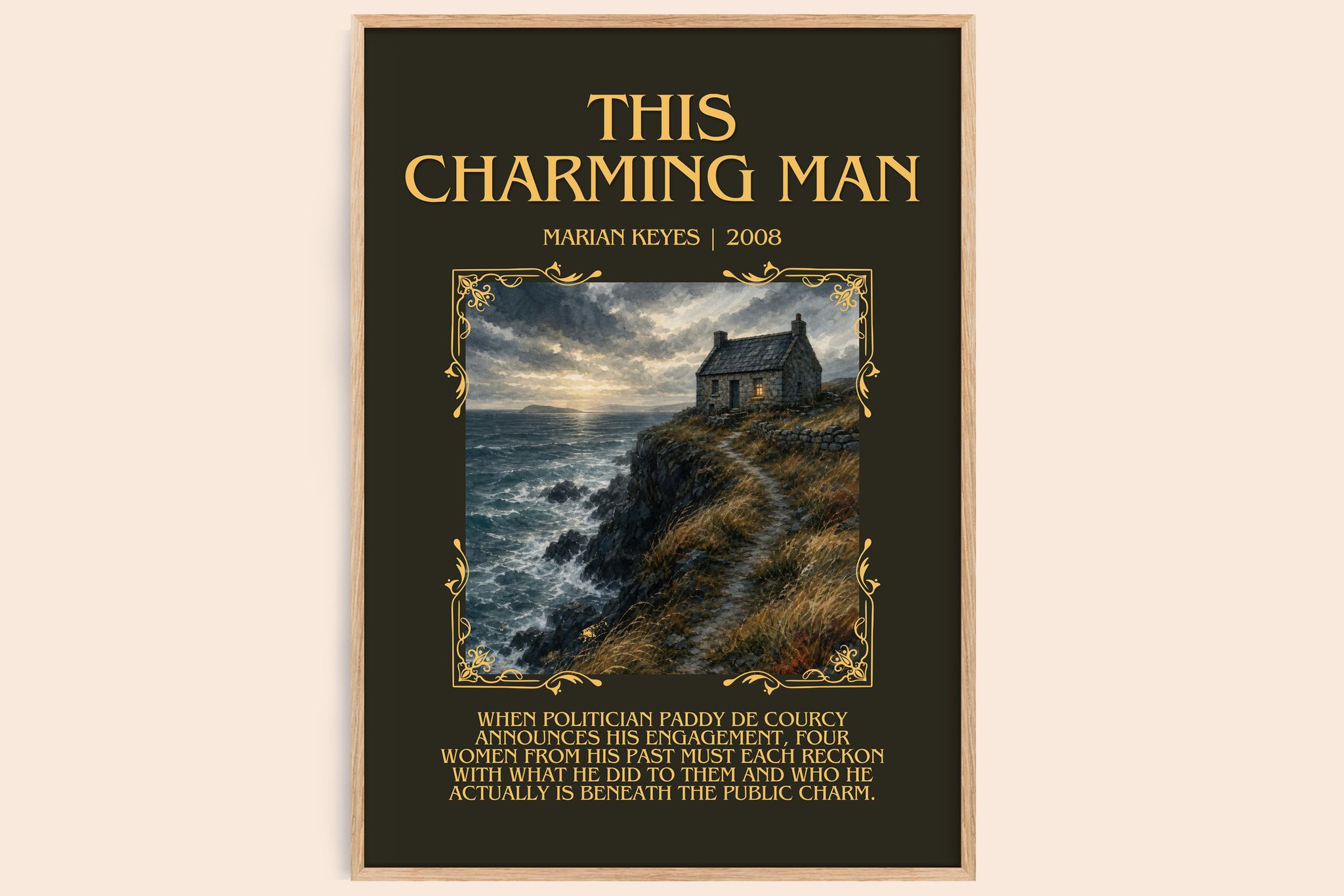 This Charming Man Minimalist Book Poster by Marian Keyes