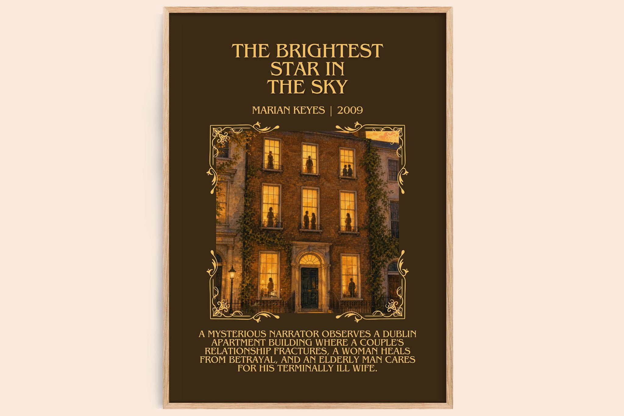 The Brightest Star in the Sky Minimalist Book Poster by Marian Keyes