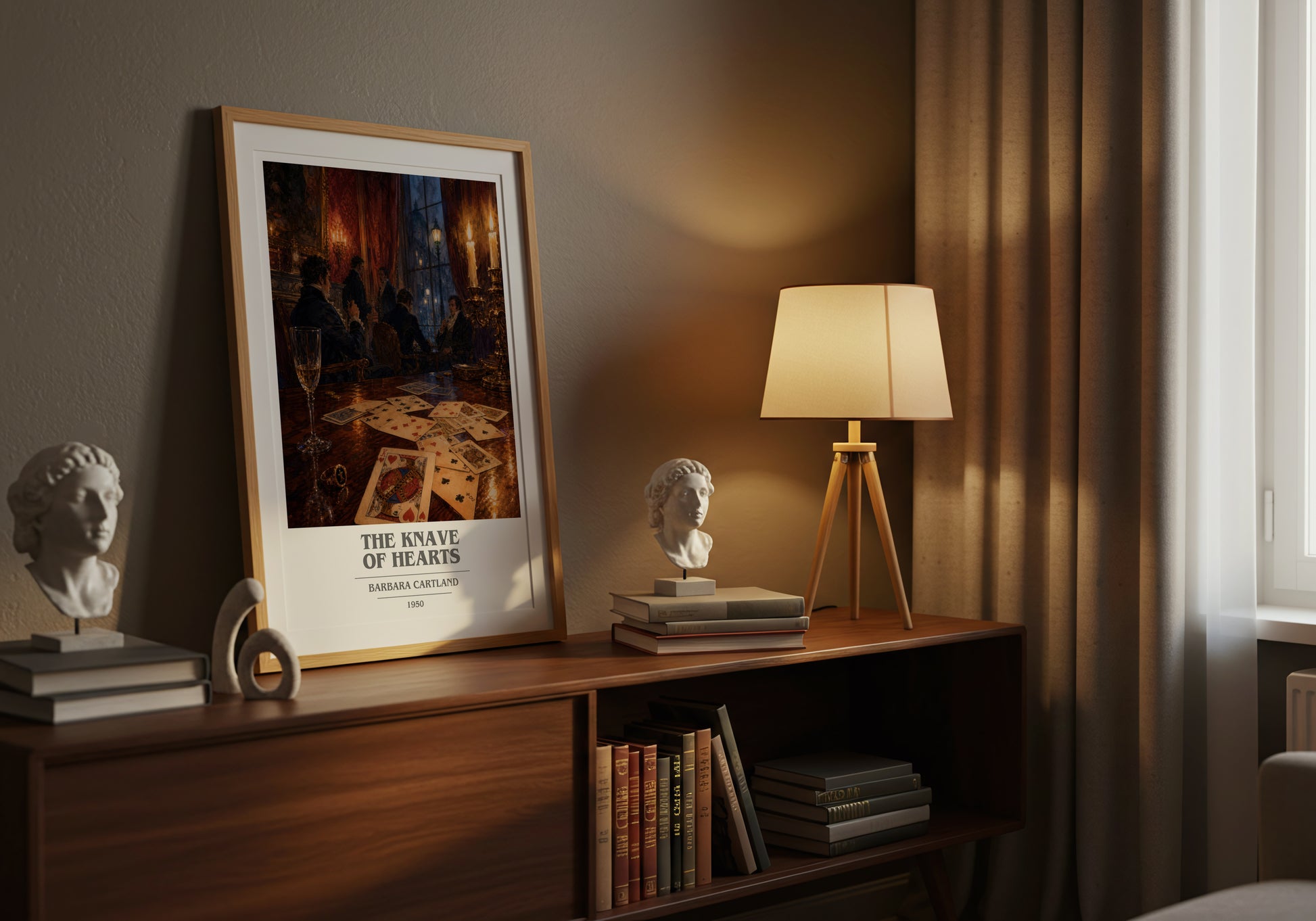 The Knave Of Hearts book cover book poster framed on wall – romance wall art