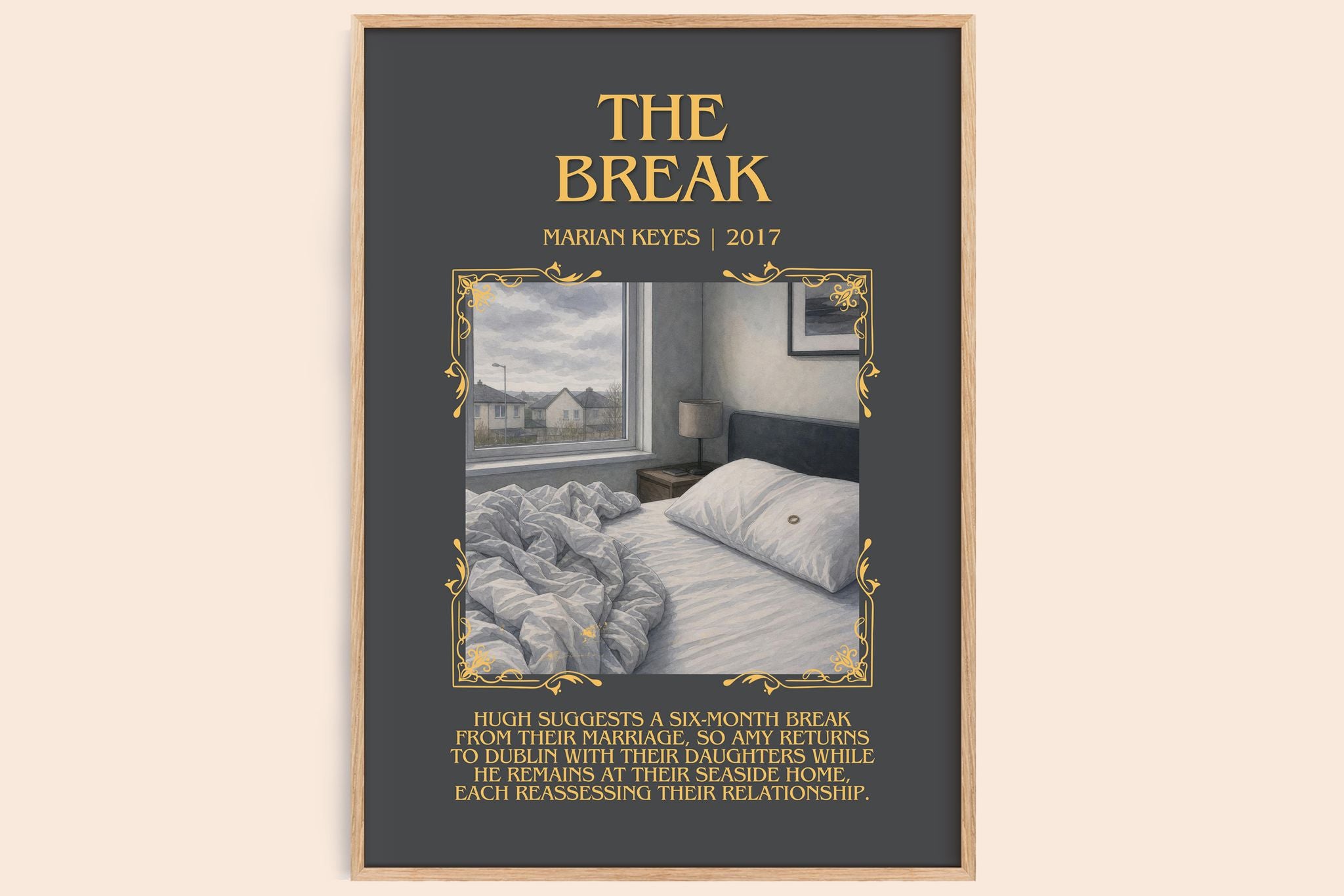 The Break Minimalist Book Poster by Marian Keyes