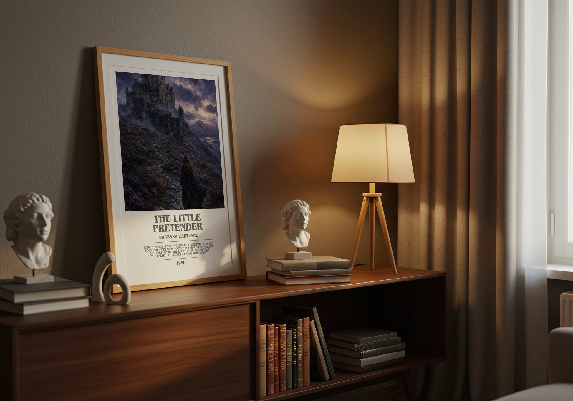 The Little Pretender bookish book poster framed on wall – romance wall art