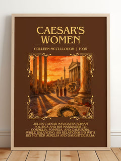 Caesar's Women Minimalist Book Poster by Colleen McCullough – image 2