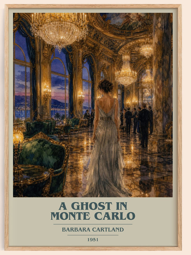 A Ghost In Monte Carlo Book Cover Poster by Barbara Cartland